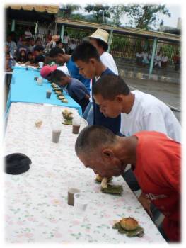 Bibingka eating contest as part of the KABIBO festival