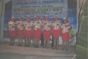 Presentation of Brgy. Poblacion Council Members headed by Brgy. Captain Carmelita U. Casana -1st Prize Winner 